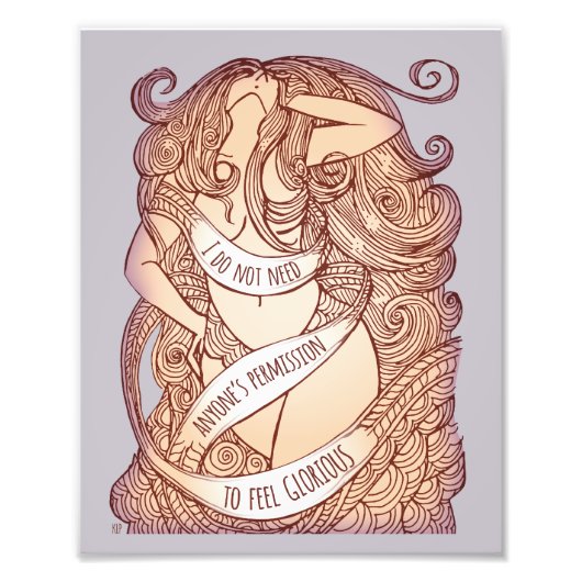 Glorious Medium Print in Lilac Fotodruck (Vorne)