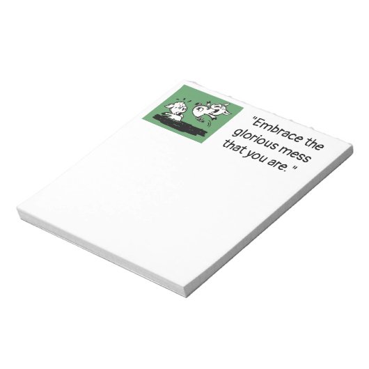 'Glorious Mess' Notepad Notizblock (Rotiert)