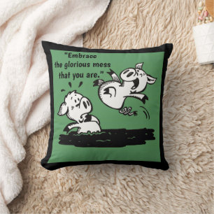 'Glorious mess' wirbelkissen Kissen