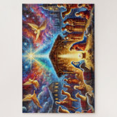 Glorious Nativity Scene Christmas Manger Story Puzzle (Vertikal)