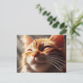 Glorious Orange Cat! Postkarte (Stehend Vorderseite)