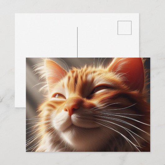 Glorious Orange Cat! Postkarte (Vorne/Hinten)