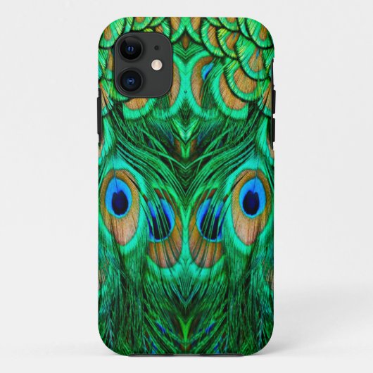 Glorious Peacock Feathers Case-Mate iPhone Hülle (Rückseite)