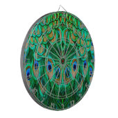 Glorious Peacock Feathers Dartscheibe (Vorderseite Links)