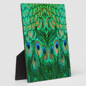 Glorious Peacock Feathers Fotoplatte (Seite)