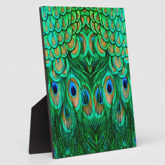 Glorious Peacock Feathers Fotoplatte (Seite)