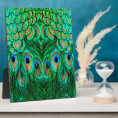 Glorious Peacock Feathers Fotoplatte (Seite)