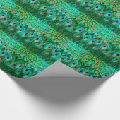Glorious Peacock Feathers Geschenkpapier (Ecke)