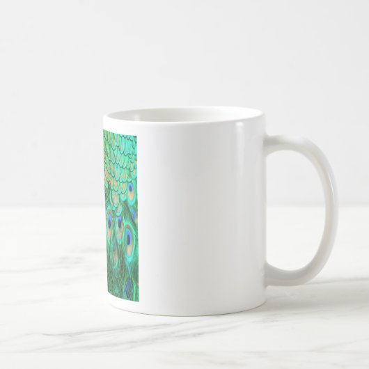 Glorious Peacock Feathers Kaffeetasse (Rechts)