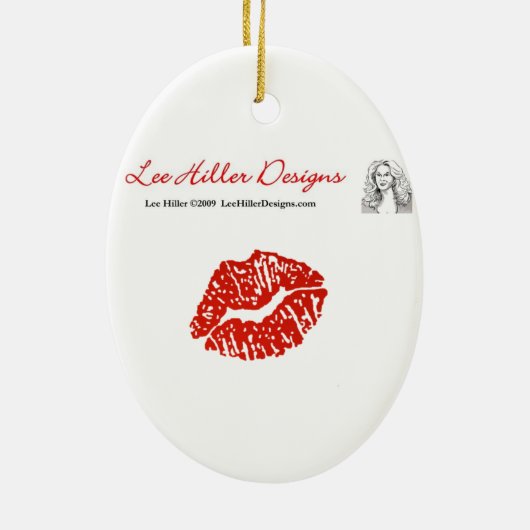 Glorious Peacock Feathers Keramik Ornament (Hinten)