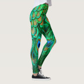 Glorious Peacock Feathers Leggings (Rechts)