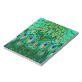 Glorious Peacock Feathers Notizblock (Rotiert)