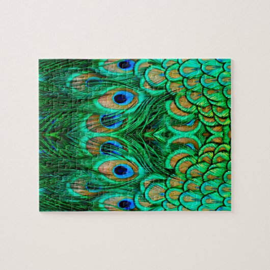 Glorious Peacock Feathers Puzzle (Horizontal)