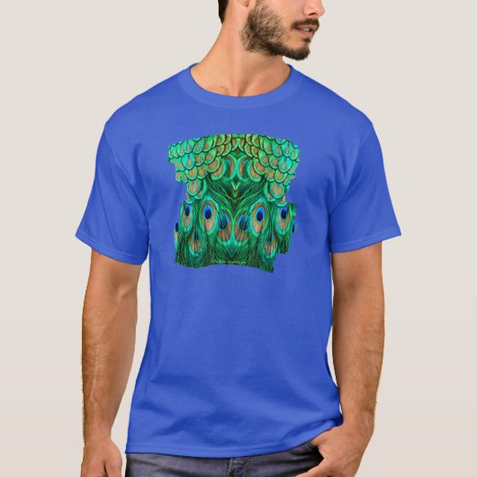 Glorious Peacock Feathers T-Shirt (Vorderseite)