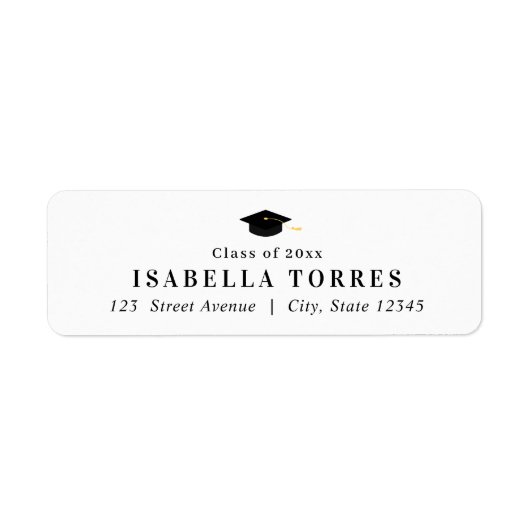 Glorious Peak Abschluss Address Label (Vorne)