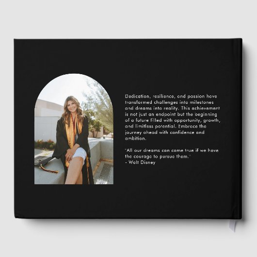 Glorious Peak Graduation Party Gästebuch (Rückseite)