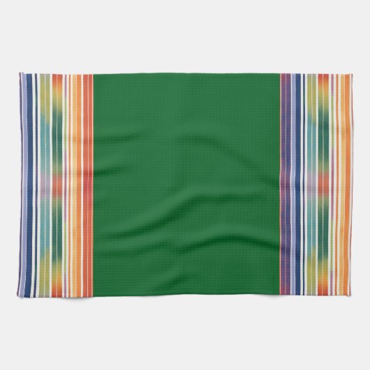 Glorious Rainbow Stripes Geschirrtuch (Horizontal)