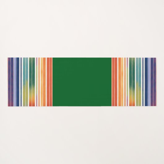 Glorious Rainbow Stripes Yogamatte (Rückseite (Horizontal))