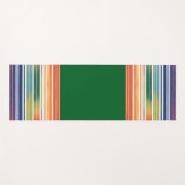 Glorious Rainbow Stripes Yogamatte (Vorderseite (Horizontal))