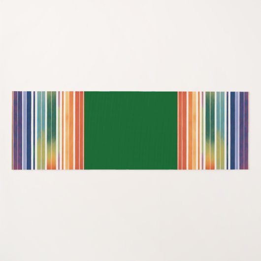 Glorious Rainbow Stripes Yogamatte (Vorderseite (Horizontal))