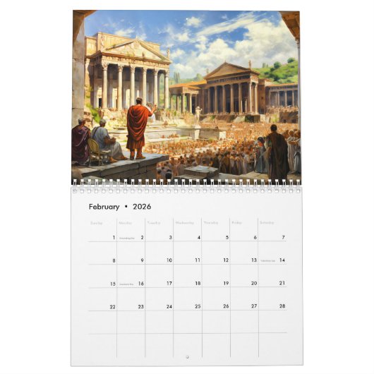 Glorious Romans – Ancient Empire 2026 Calendar Kalender (Feb 2026)