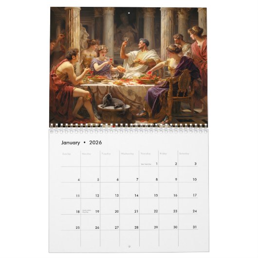 Glorious Romans – Ancient Empire 2026 Calendar Kalender (Jan 2026)