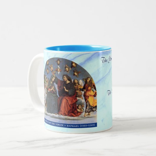 Glorious Rosary Mysteries Item #5: Coronation Zweifarbige Tasse (Vorderseite Links)