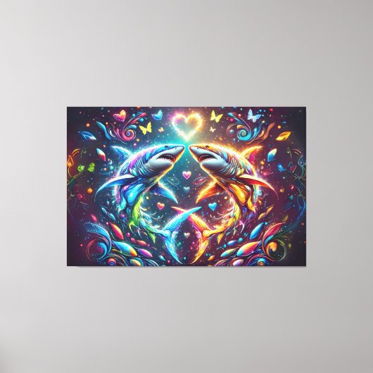 Glorious Shark Leinwanddruck (Vorderseite)