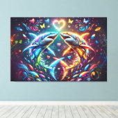 Glorious Shark Leinwanddruck (Insitu (Holzboden))