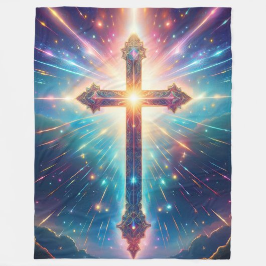 Glorious Shining Cross Fleecedecke (Vorderseite)