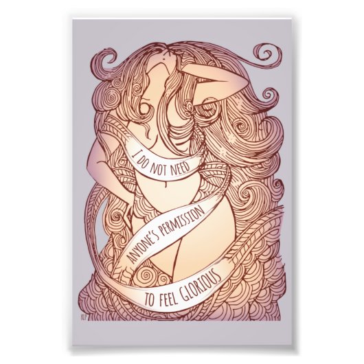 Glorious Small Print in Lilac Fotodruck (Vorne)