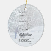Glorious Snow Seasonal Gedicht Keramik Ornament (Links)