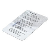 Glorious Snow Seasonal Gedicht Magnet (Linke Seite)