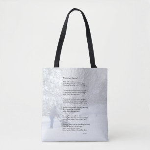 Glorious Snow Seasonal Gedicht Tasche
