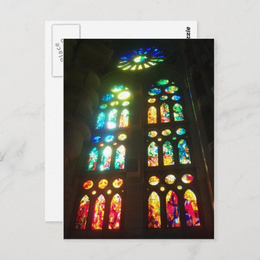 Glorious Stached Glass Windows Postkarte (Vorne/Hinten)