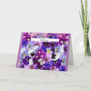 Glorious Stiefmütterchens Template Karte