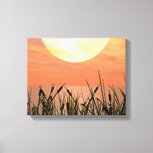 Glorious Sunset - Digital Art Canvas Print Leinwanddruck (Vorderseite)