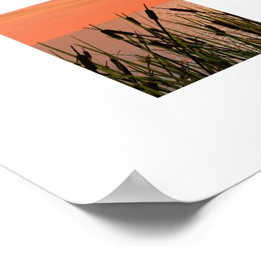 Glorious Sunset - Digitale Kunst Poster (Ecke)