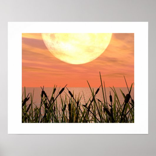 Glorious Sunset - Digitale Kunst Poster (Vorne)