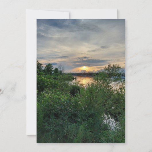 Glorious Sunset on Lake Ontario Blank Card (Vorderseite)