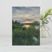 Glorious Sunset on Lake Ontario Blank Card (Stehend Vorderseite)