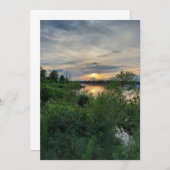 Glorious Sunset on Lake Ontario Blank Card (Vorne/Hinten)