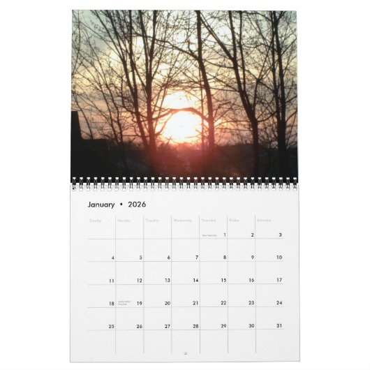 GLORIOUS SUNSETS KALENDER (Jan 2026)