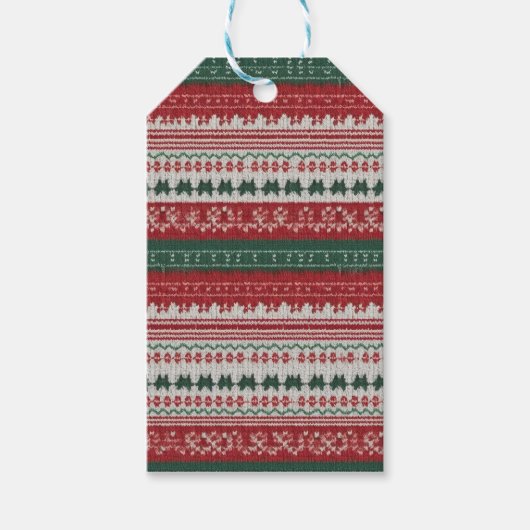 Glorious Tacky Ugly Christmas Sweater Design Geschenkanhänger (Vorderseite)