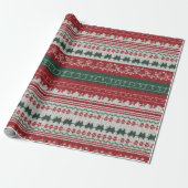 Glorious Tacky Ugly Christmas Sweater Design Geschenkpapier (Ungerollt)