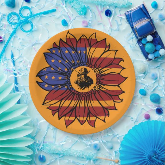 Glorious Veterans orange Pappteller (Party)