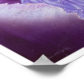 Glorious Violet Amethyst Angel Poster (Ecke)