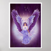 Glorious Violet Amethyst Angel Poster (Vorne)