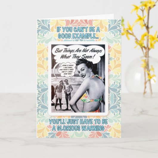 Glorious warning birthday karte (Gelbe Blume)