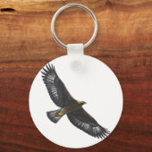 Glorius Golden Eagle Soaring Schlüsselanhänger (Vorderseite)